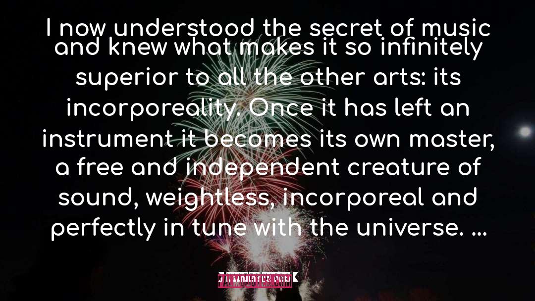 Walter Moers Quotes: I now understood the secret