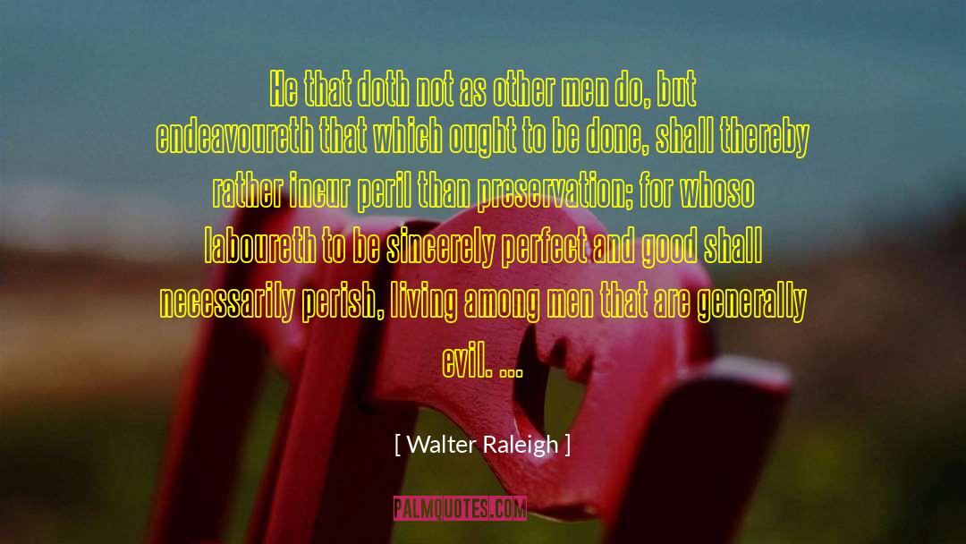 Walter Raleigh Quotes: He that doth not as