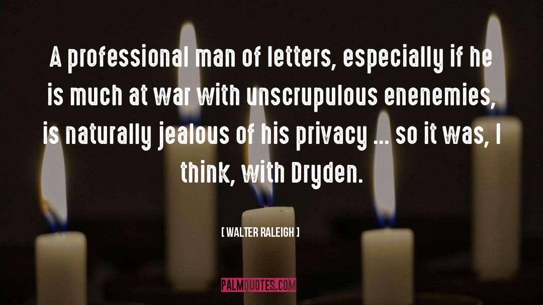 Walter Raleigh Quotes: A professional man of letters,