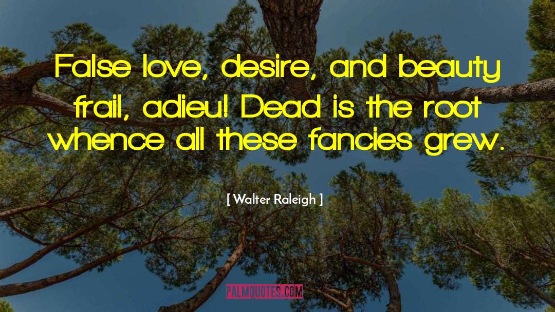 Walter Raleigh Quotes: False love, desire, and beauty