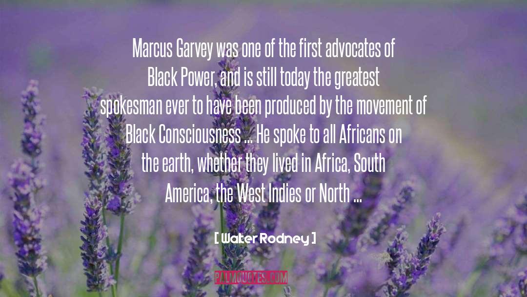 Walter Rodney Quotes: Marcus Garvey was one of