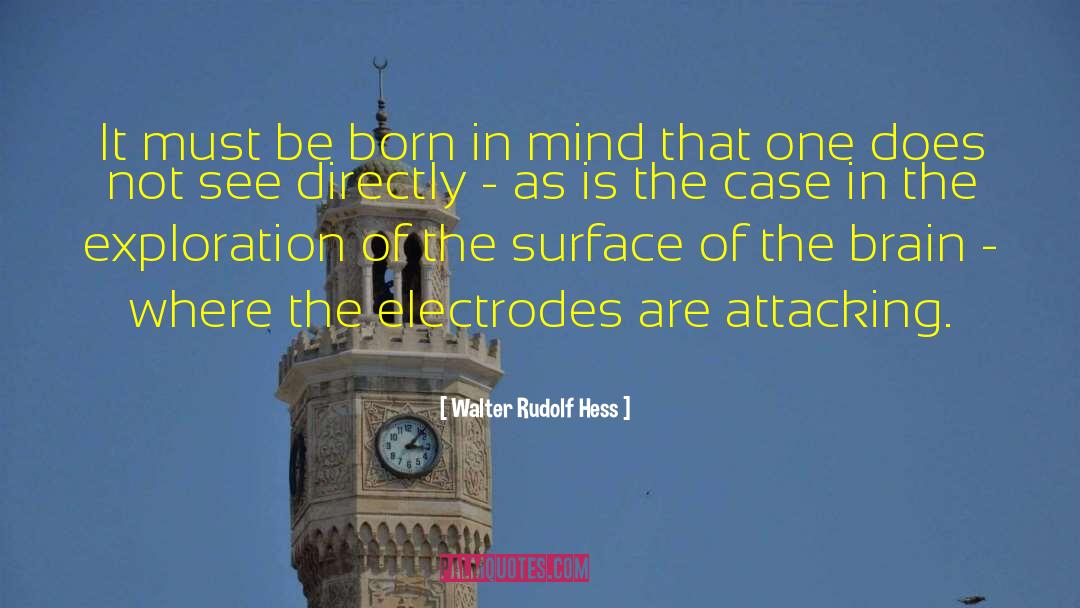 Walter Rudolf Hess Quotes: It must be born in