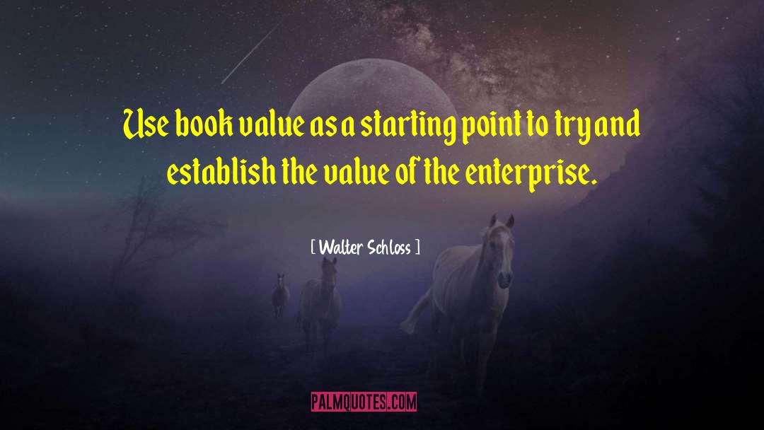 Walter Schloss Quotes: Use book value as a