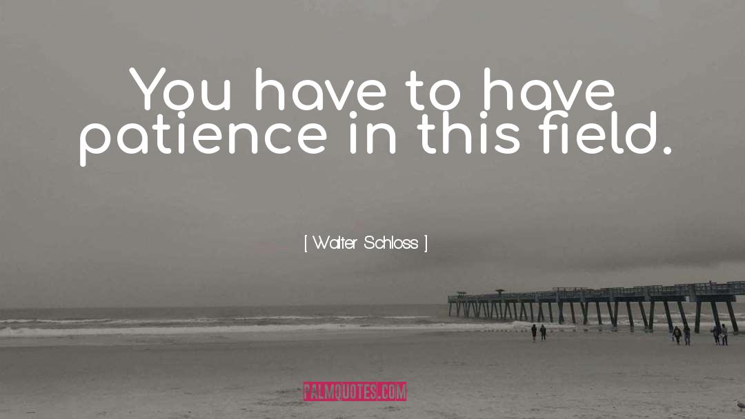 Walter Schloss Quotes: You have to have patience