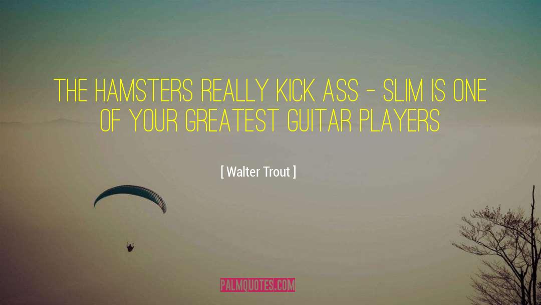 Walter Trout Quotes: The Hamsters really kick ass