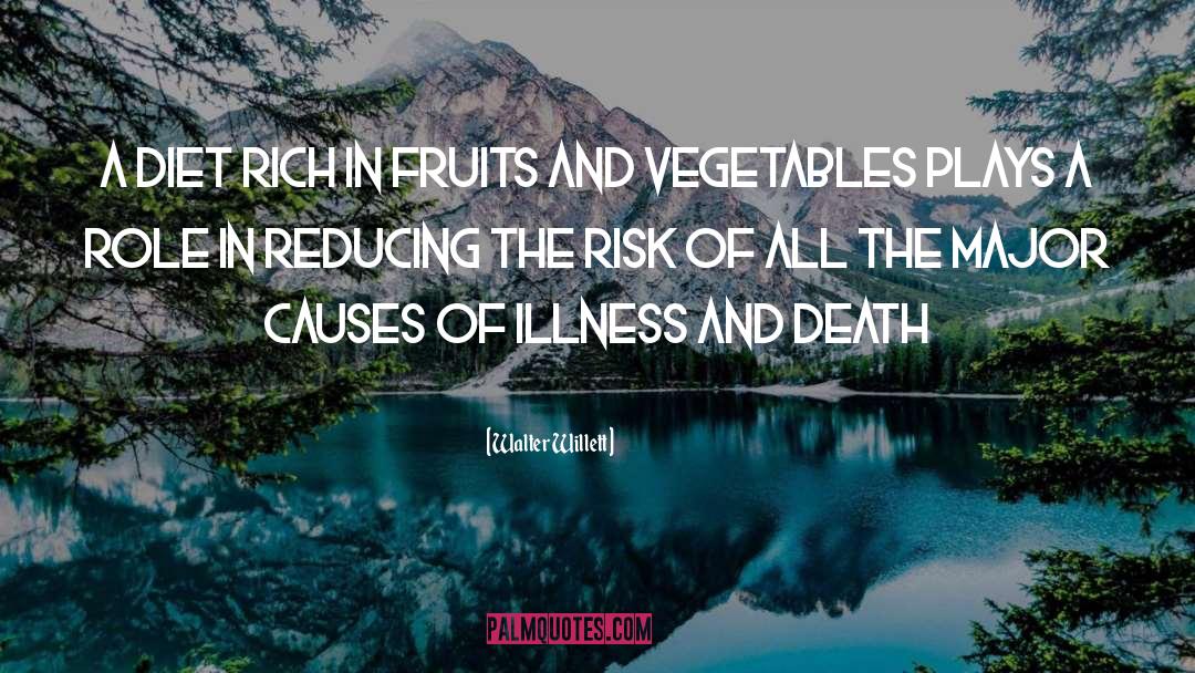 Walter Willett Quotes: A diet rich in fruits