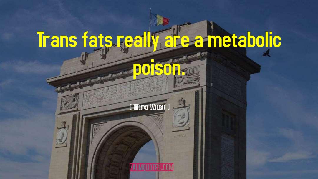 Walter Willett Quotes: Trans fats really are a