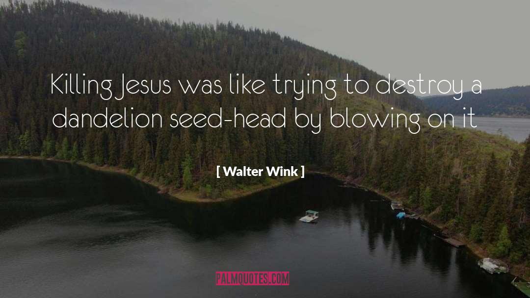 Walter Wink Quotes: Killing Jesus was like trying