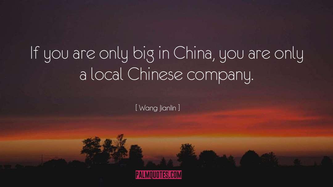 Wang Jianlin Quotes: If you are only big