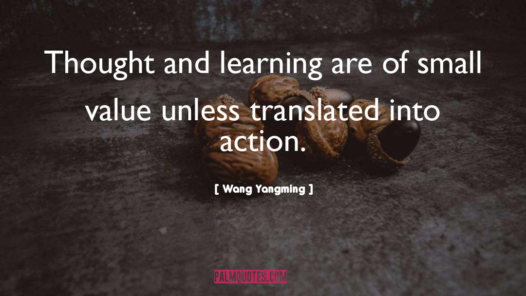 Wang Yangming Quotes: Thought and learning are of