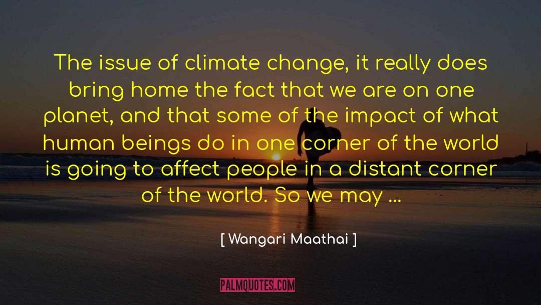 Wangari Maathai Quotes: The issue of climate change,