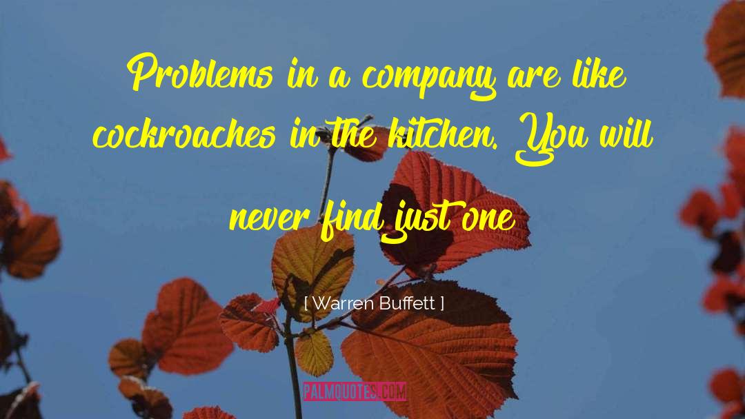 Warren Buffett Quotes: Problems in a company are