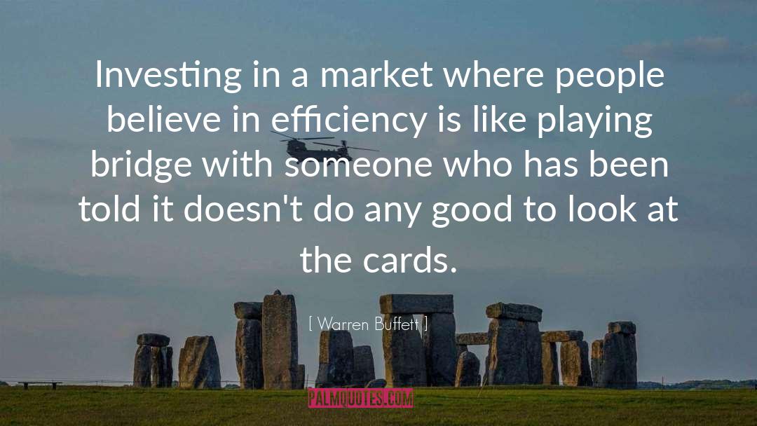 Warren Buffett Quotes: Investing in a market where