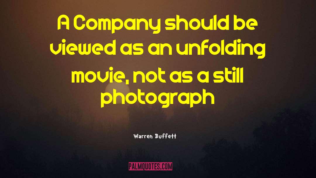 Warren Buffett Quotes: A Company should be viewed