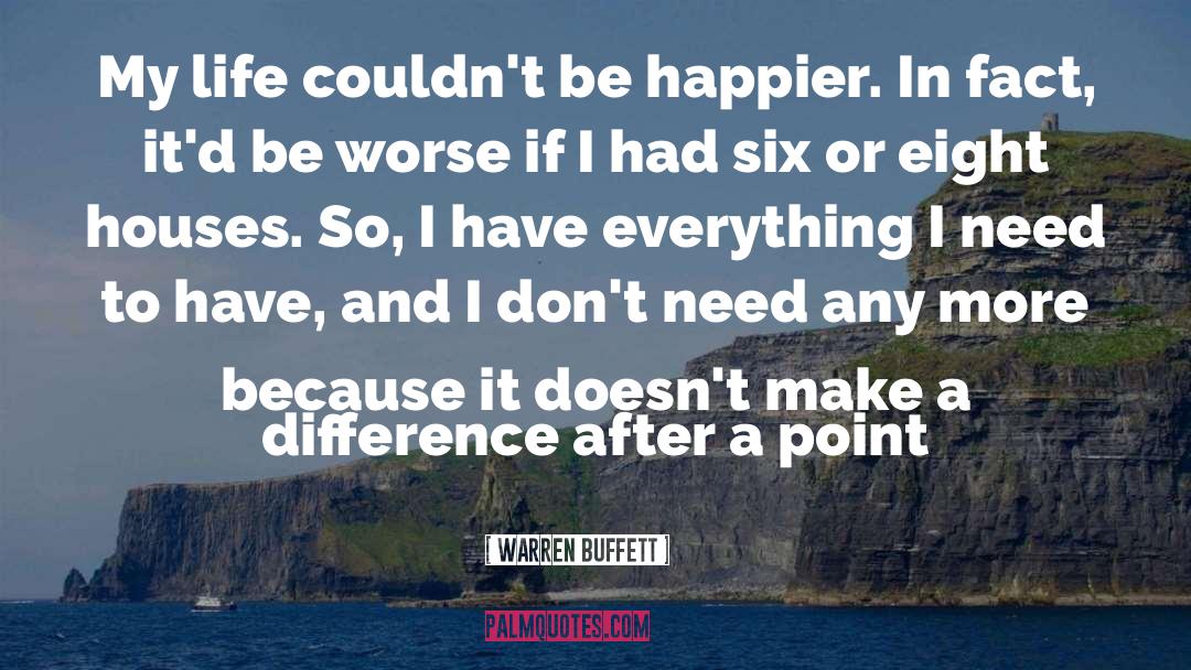 Warren Buffett Quotes: My life couldn't be happier.