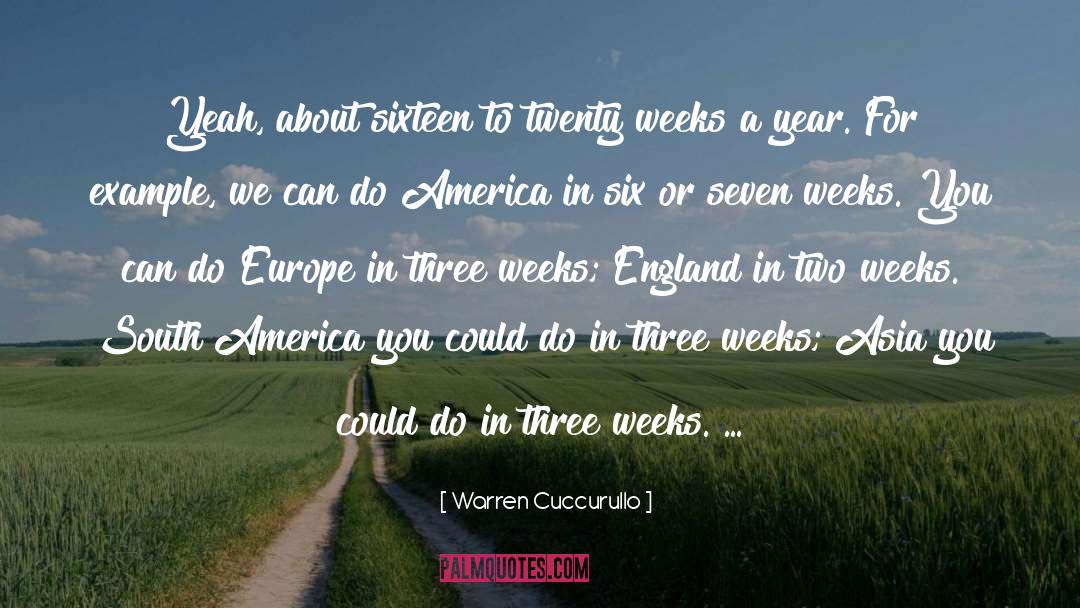 Warren Cuccurullo Quotes: Yeah, about sixteen to twenty