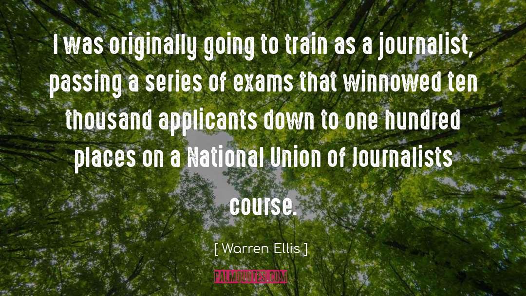 Warren Ellis Quotes: I was originally going to