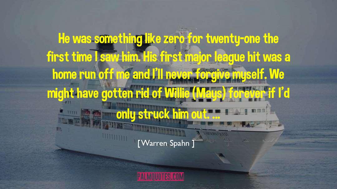 Warren Spahn Quotes: He was something like zero