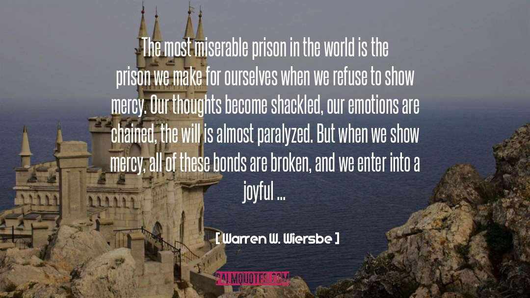 Warren W. Wiersbe Quotes: The most miserable prison in