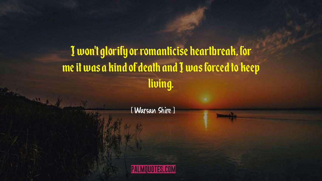 Warsan Shire Quotes: I won't glorify or romanticise