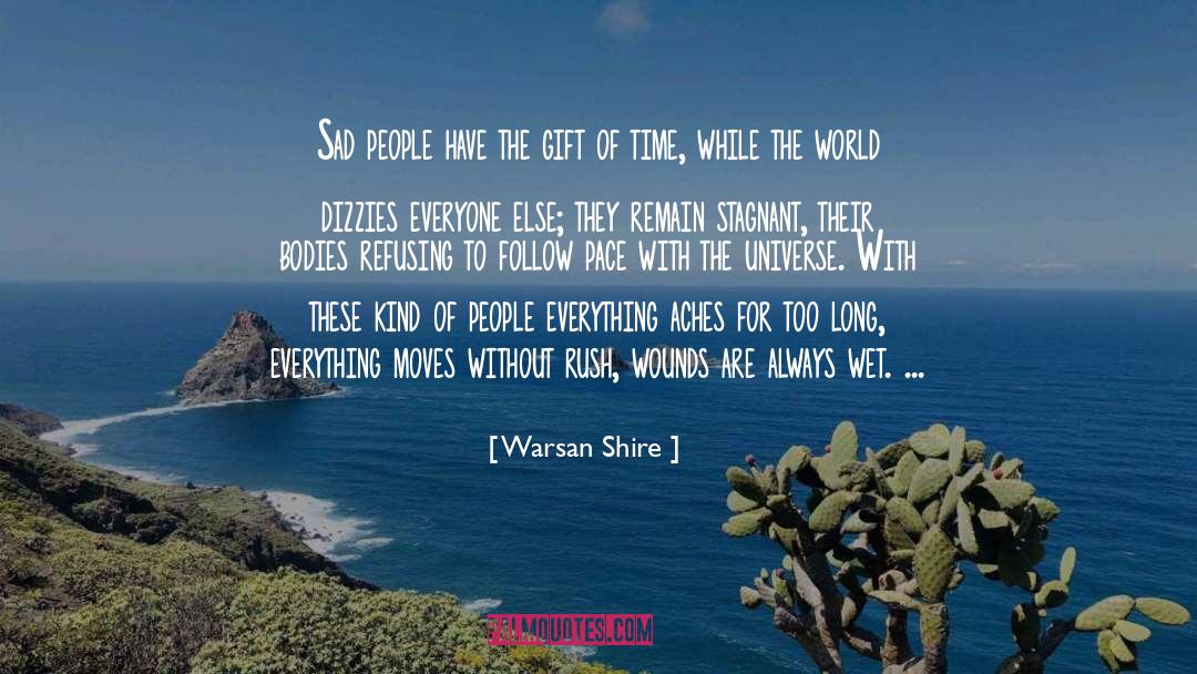 Warsan Shire Quotes: Sad people have the gift