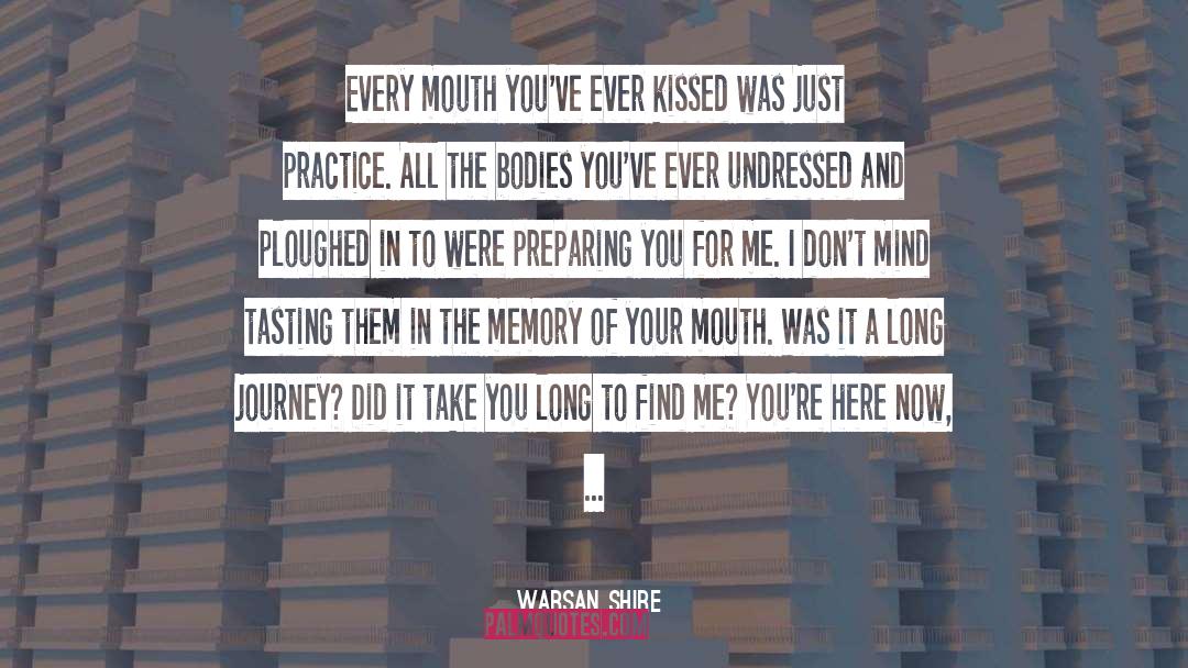 Warsan Shire Quotes: Every mouth you've ever kissed