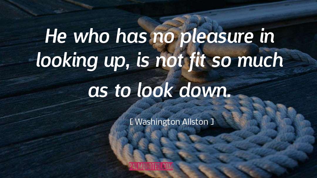 Washington Allston Quotes: He who has no pleasure