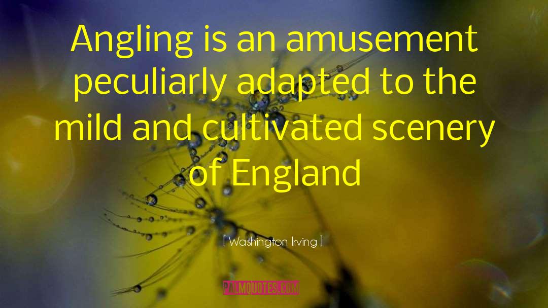Washington Irving Quotes: Angling is an amusement peculiarly