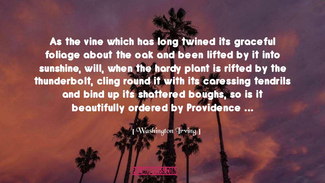 Washington Irving Quotes: As the vine which has