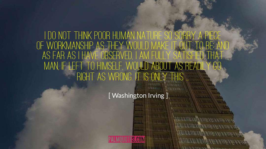 Washington Irving Quotes: I do not think poor