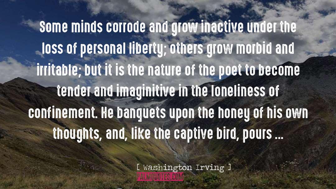 Washington Irving Quotes: Some minds corrode and grow