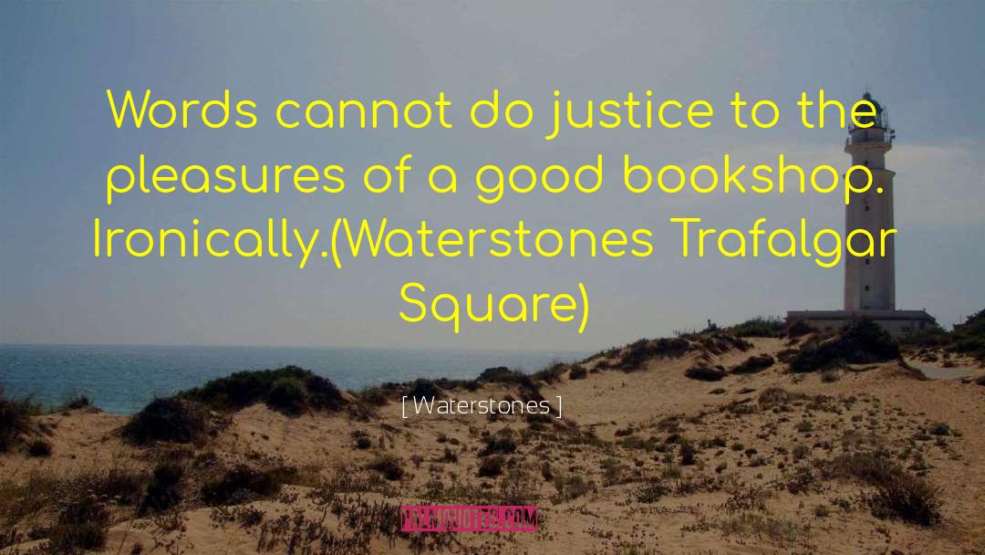 Waterstones Quotes: Words cannot do justice to