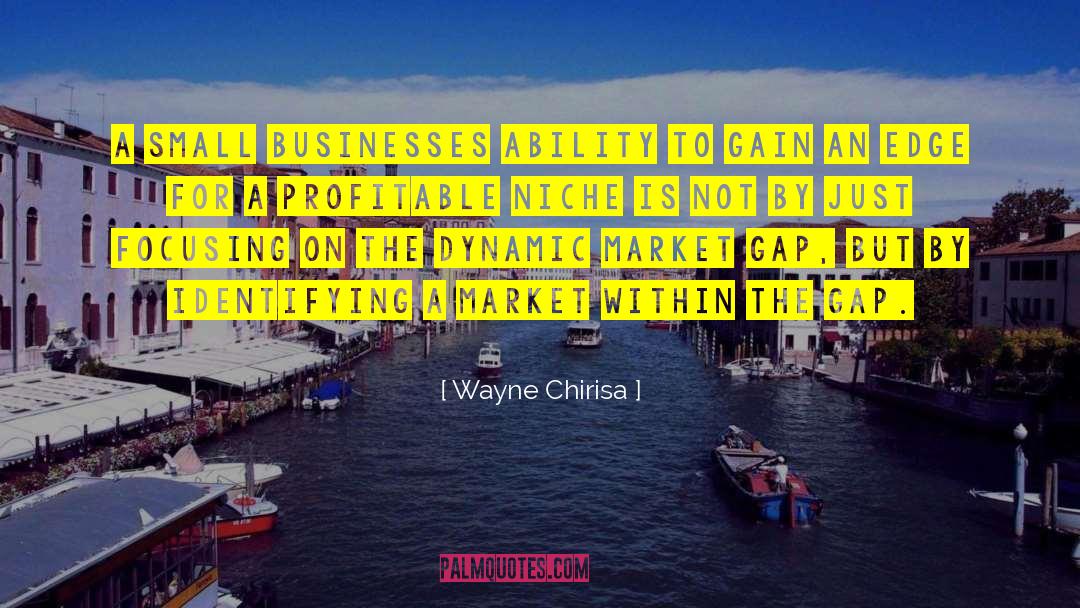 Wayne Chirisa Quotes: A small businesses ability to