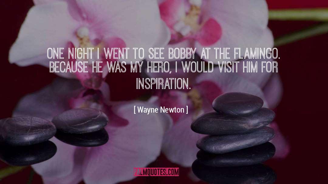 Wayne Newton Quotes: One night I went to