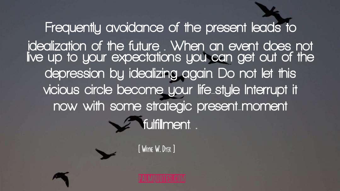 Wayne W. Dyer Quotes: Frequently avoidance of the present