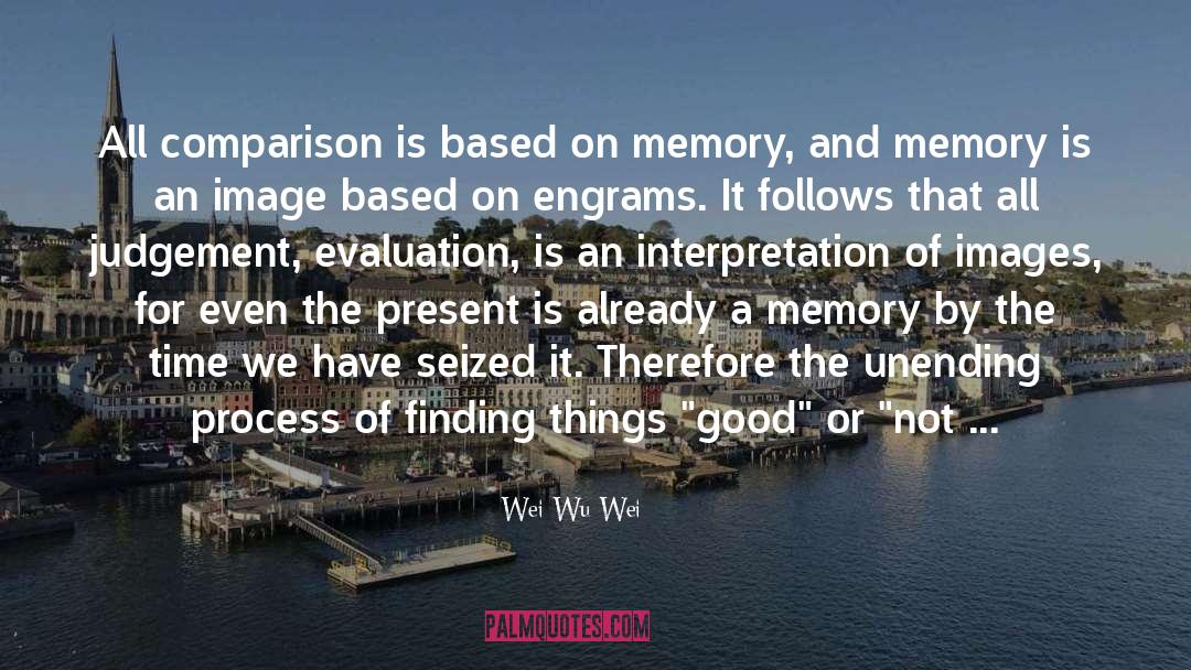 Wei Wu Wei Quotes: All comparison is based on