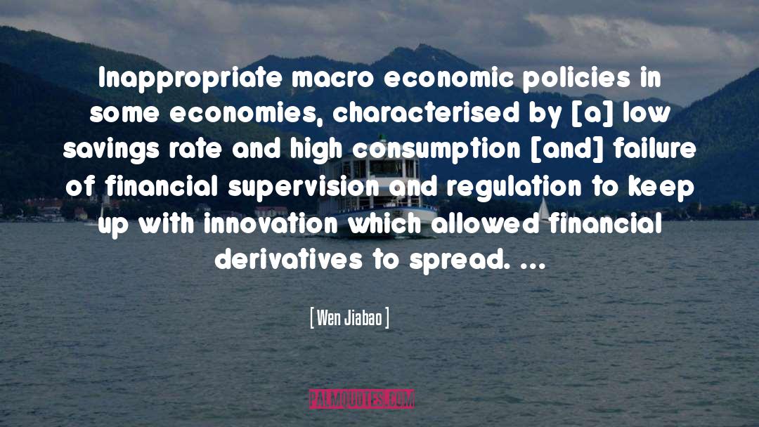 Wen Jiabao Quotes: Inappropriate macro economic policies in