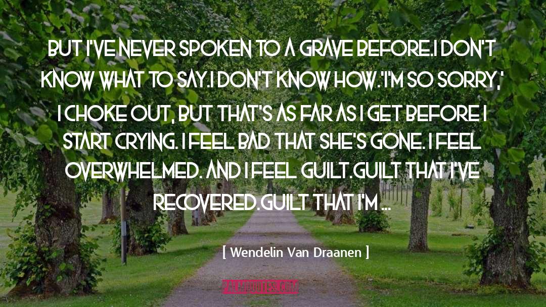 Wendelin Van Draanen Quotes: But I've never spoken to