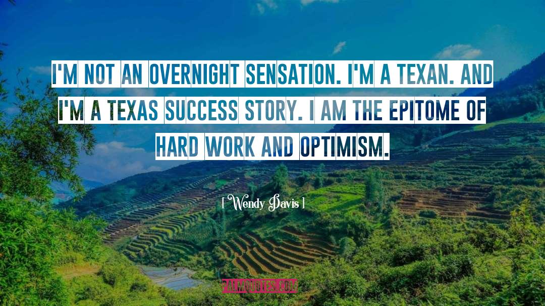 Wendy Davis Quotes: I'm not an overnight sensation.