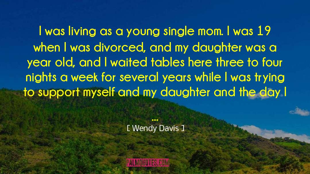 Wendy Davis Quotes: I was living as a