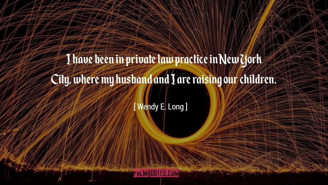 Wendy E. Long Quotes: I have been in private
