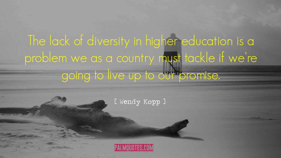 Wendy Kopp Quotes: The lack of diversity in