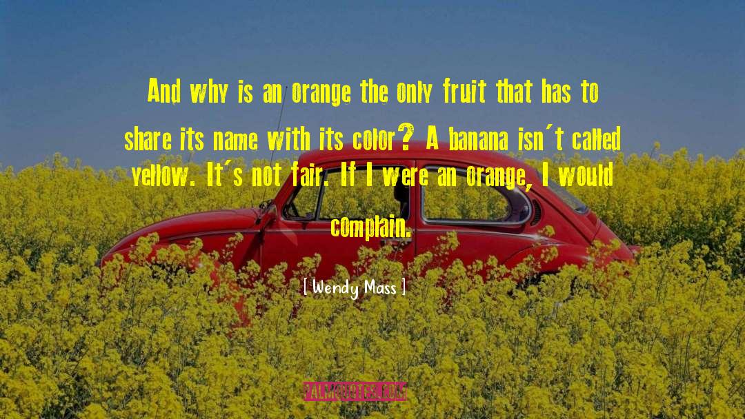 Wendy Mass Quotes: And why is an orange