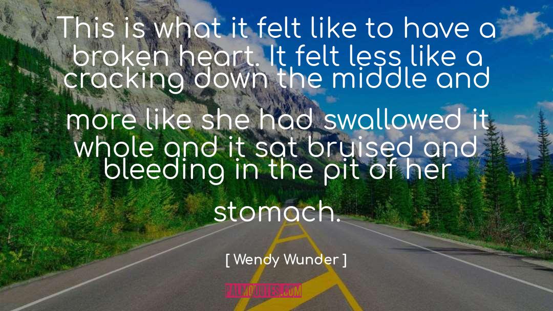 Wendy Wunder Quotes: This is what it felt