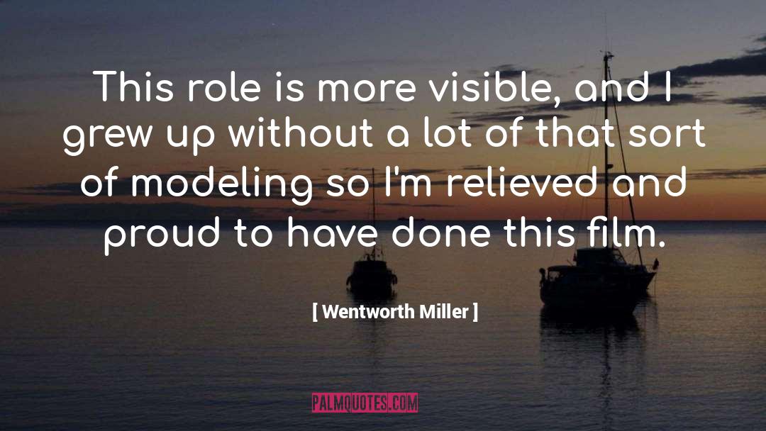 Wentworth Miller Quotes: This role is more visible,