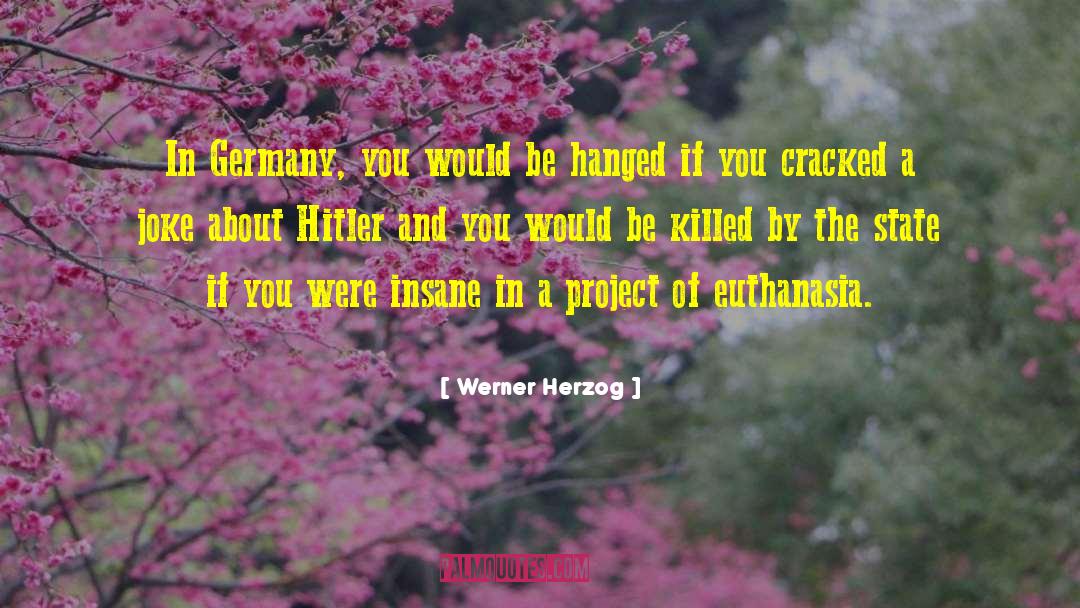 Werner Herzog Quotes: In Germany, you would be