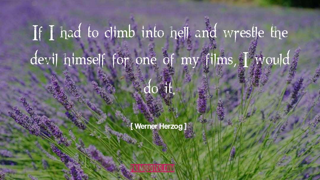Werner Herzog Quotes: If I had to climb
