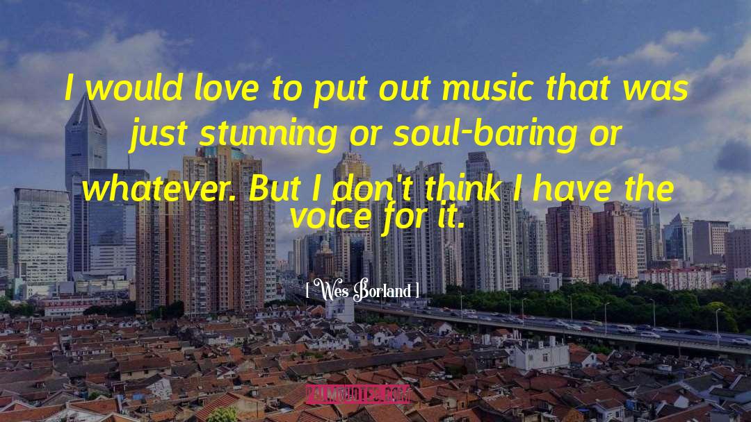 Wes Borland Quotes: I would love to put