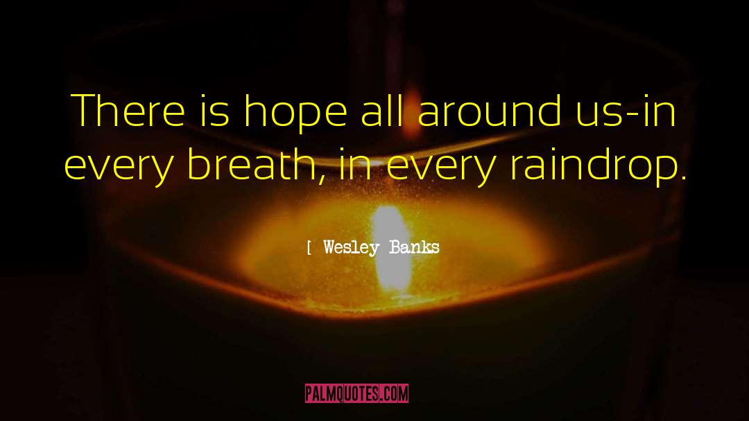 Wesley Banks Quotes: There is hope all around