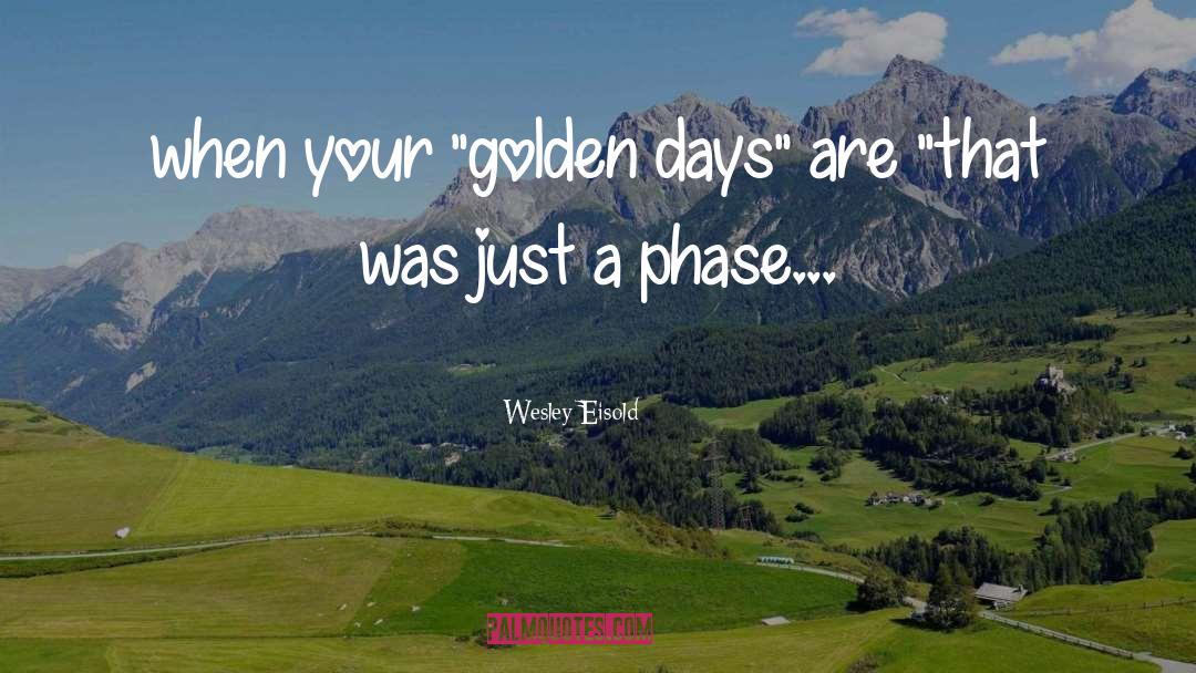 Wesley Eisold Quotes: when your 